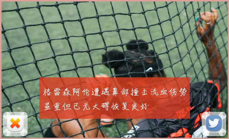 格雷森阿伦遭遇鼻部撞击流血伤势虽重但已无大碍恢复良好